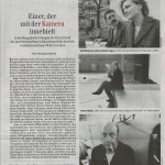 Beitrag der Berliner Zeitung zur Ausstellung Künstlerporträts von Roger Melis