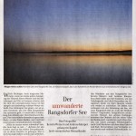 Beitrag in der Berliner Zeitung vom 23.02.2012 mit dem Titel "Der umwanderte Rangsdorfer See"